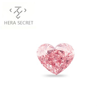 ForeverFlame fancy pink 3.5ct 9.6mm*8mm vvs Heart Cut diamond CVD CZ 18k Pt950 Moissanite Haute couture ring